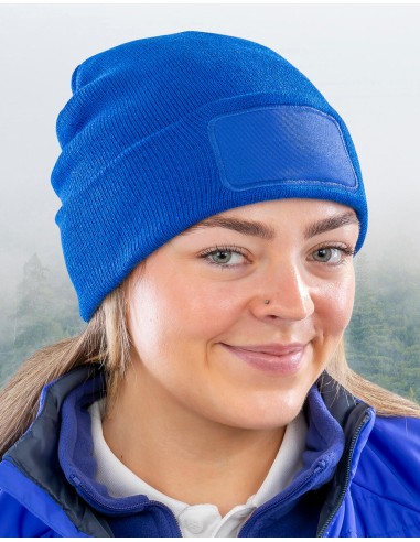 RES-RC927X-Recycled Double Knit Printers Beanie